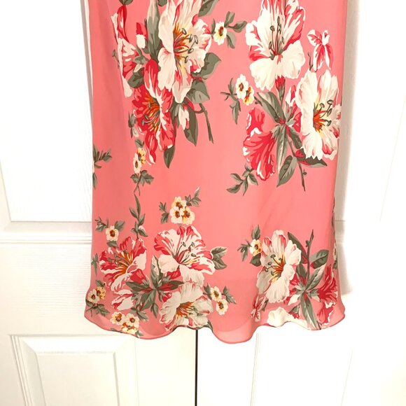 SILK MIDI DRESS Lined Sleeveless JONES NY SIGNATURE PETITE Sz 6 P - Picture 7 of 14